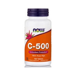 NOW VITAMIN  C-500 W ROSE HIPS 100TABS