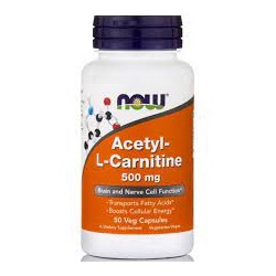NOW ACETYL L-CARNITINE 500MG 50VCAPS