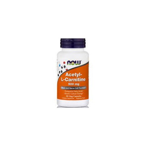 NOW ACETYL L-CARNITINE 500MG 50VCAPS