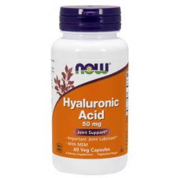NOW HYALURONIC ACID 50MG & MSM 60VCAPS