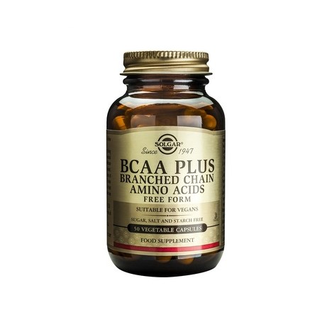 SOLGAR BCAA PLUS BRANCHED CHAIN AMINO ACIDS 50CAPS