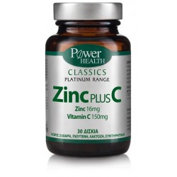 POWER HEALTH PLATINUM ZINC PLUS C 30CAPS