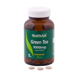 HEALTH AID GREEN TEA 1000MG 60 TABS