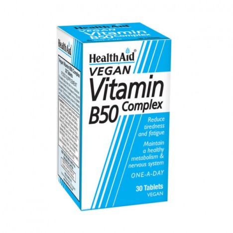 HEALTH AID VITAMIN B50 COMPLEX 30TAB