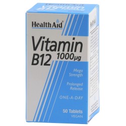 HEALTH AID VITAMIN B12 1000MG 50TABS