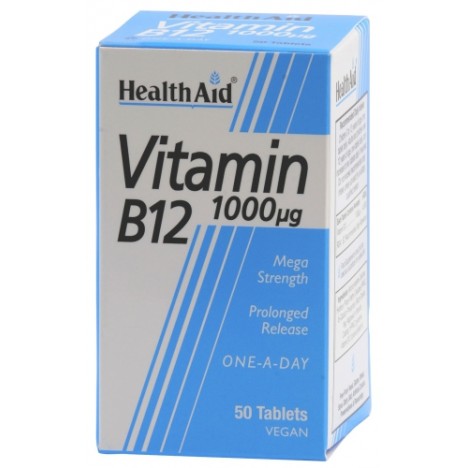 HEALTH AID VITAMIN B12 1000MG 50TABS