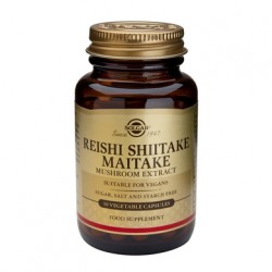 SOLGAR REISHI SHIITAKE MAITAKE MUSHROOM EXTRACT 50CAPS