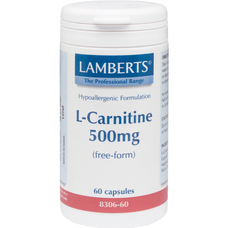 LAMBERTS L-CARNITINE 500MG 60TABS