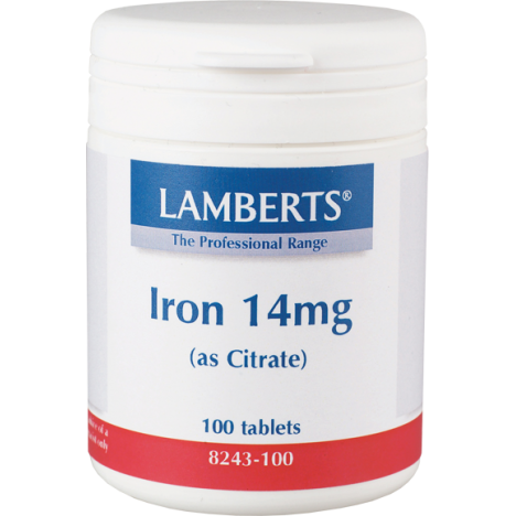 LAMBERTS IRON 14MG 100TABS