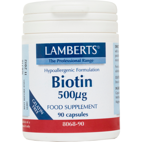 LAMBERTS BIOTIN 500μg 90CAPS