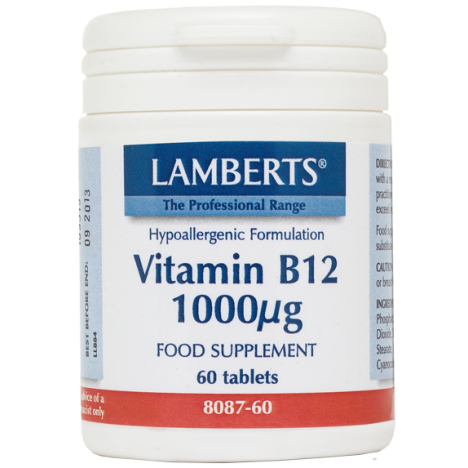 LAMBERTS VITAMIN B12 1000μg 60TABS