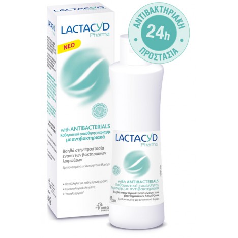 LACTACYD PHARMA WITH ANTIBACTERIALS INTIMATE WASH 250ML