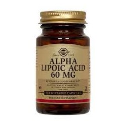 SOLGAR ALPHA LIPOIC ACID 60MG 30VEGICAPS