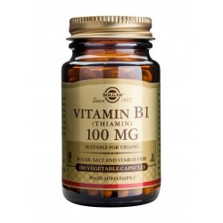 SOLGAR VITAMIN Β1 (THIAMIN) 100MG VEGICAPS 100S