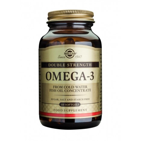 SOLGAR OMEGA-3 DOUBLE STRENGTH SOFTGELS 60CAPS