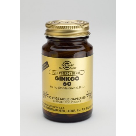 SOLGAR GINKGO BILOBA 60 VEGICAPS 60S