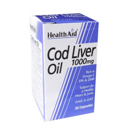 HEALTH AID COD LIVER OIL 1000MG 30CAPS