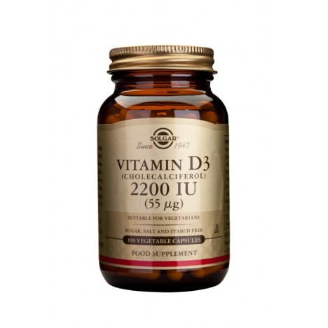 SOLGAR VITAMIN D3 2200IU 100VEGICAPS