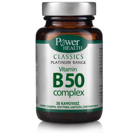 POWER HEALTH PLATINUM VITAMIN  B50 COMPLEX 30caps