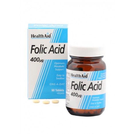 HEALTH AID FOLIC ACID 400μg 90TABS