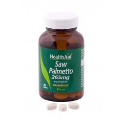 HEALTH AID SAW PALMETTO 265MG 30TABS