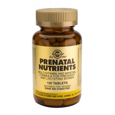 SOLGAR PRENATAL NUTRIENTS 120TABS