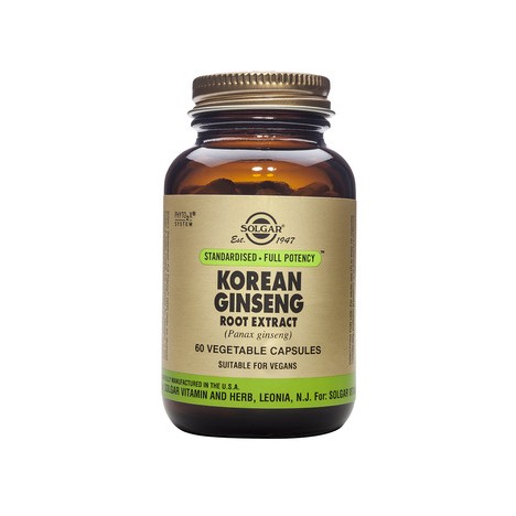 SOLGAR KOREAN GINSENG ROOT EXTRACT 60VEGICAPS