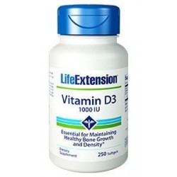 LIFE EXTENSION VITAMIN D3 1000IU 250softgels