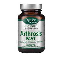 POWER HEALTH PLATINUM ARTHROSIS FAST 20 CAPS