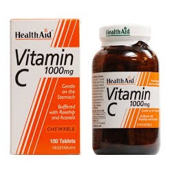 HEALTH AID VITAMIN C 1000MG CHEWABLE 100TABS