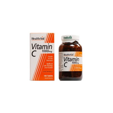 HEALTH AID VITAMIN C 1000MG CHEWABLE 100TABS