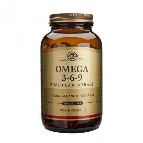 SOLGAR OMEGA-3-6-9 FISH FLAX BORAGE 120CAPS