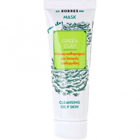 KORRES GREEN CLAY ΜΑΣΚΑ ΚΑΘΑΡΙΣΜΟΥ ΓΙΑ ΛΙΠΑΡΕΣ ΕΠΙΔΕΡΜΙΔΕΣ 18ML