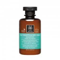 APIVITA OILY ROOTS & DRY ENDS SHAMPOO NETTLE & PROPOLIS 250ML