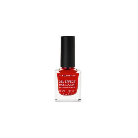 KORRES GEL EFFECT NAIL COLOR No 48 CORAL RED 11ML