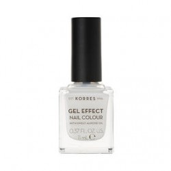 KORRES GEL EFFECT NAIL COLOR No 02 PORCELAINE WHITE 11ML