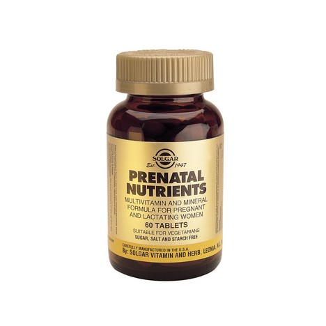 SOLGAR PRENATAL NUTRIENTS TABS 60TABS