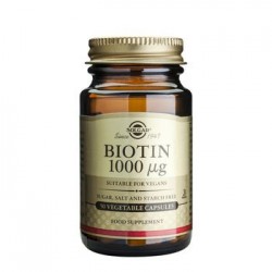 SOLGAR BIOTIN 1000MG 50VEGICAPS