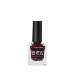 KORRES GEL EFFECT NAIL COLOR NO 57 BURGUNDY RED 11ML