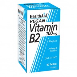 HEALTH AID VEGAN VITAMIN B2 100MG 60TABS