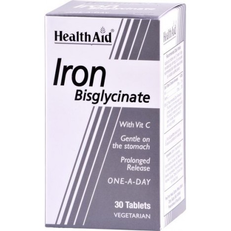 HEALTH AID IRON BISGLYCINATE 30TABS