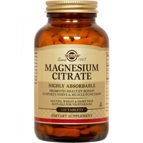 SOLGAR MAGNESIUM CITRATE 200MG 120TABS