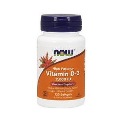 NOW VITAMIN D-3 2000IU 120SOFTGELS