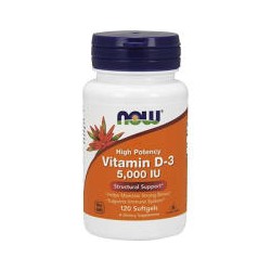 NOW VITAMIN D-3 5000IU 120SOFTGELS