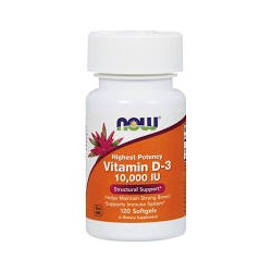 NOW VITAMIN D-3 10.000IU 120SOFTGELS