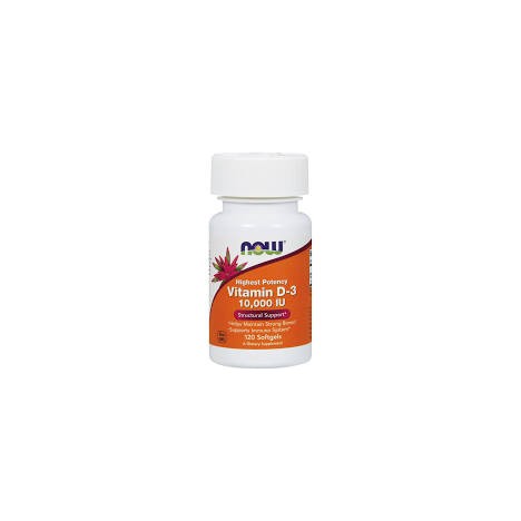 NOW VITAMIN D-3 10.000IU 120SOFTGELS