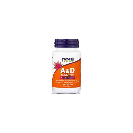 NOW VITAMIN A & D 10.000IU/400IU 100SOFTGELS