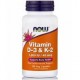 NOW VITAMIN D3&K2 1000IU/45MCG 120VCAPS