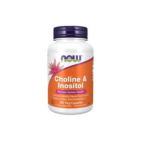 NOW CHOLINE & INOSITOL 250/250MG 100CAPS