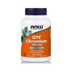 NOW GTF CHROMIUM 200MCG 250TABS